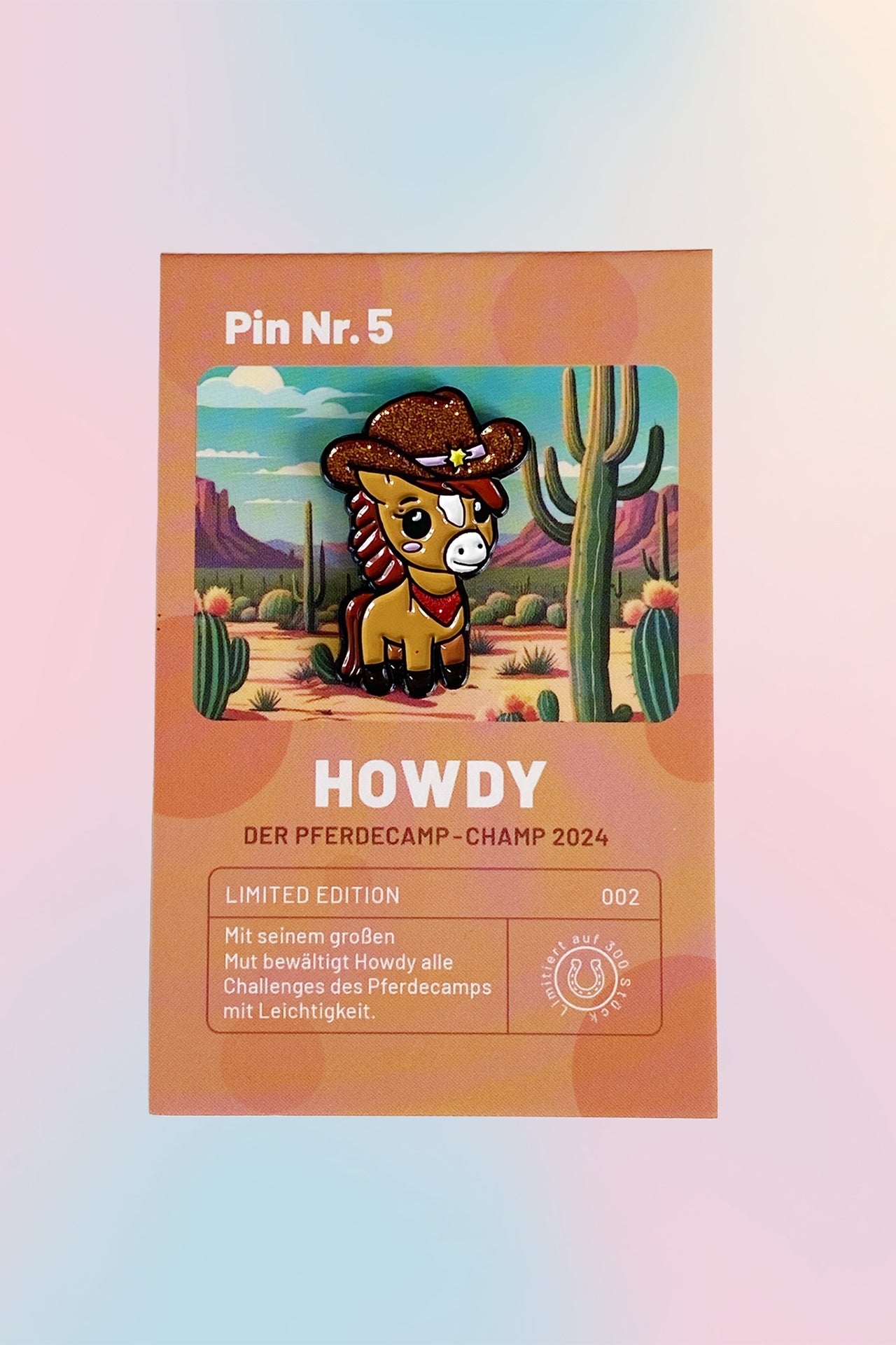 Limited Pferdecamp Pin "HOWDY"